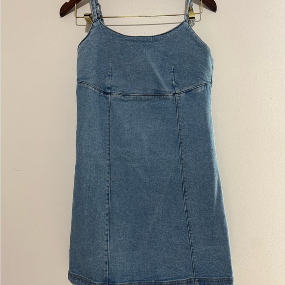 Lone Star Dresses & Skirts - Lone Star Denim Mini Dress Adjustable Straps Zip Back Women's Size Medium Y2K